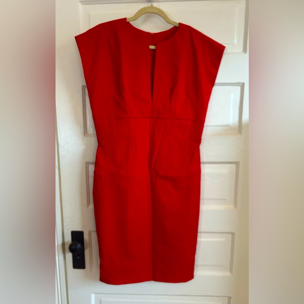 Red Sheath Dress, size 10